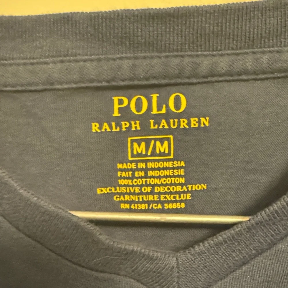 Polo by Ralph Lauren Men's Navy V-Neck Tee